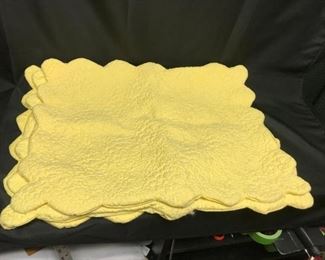 Yellow Scalloped Edge Pillow Covers from Garnet Hill