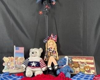 Americana 4th of July Holiday Decor Lot