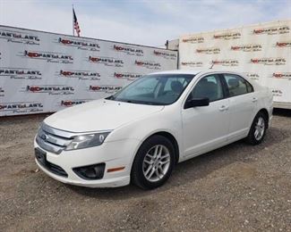 108: 2011 Ford Fusion
Year: 2011
Make: Ford
Model: Fusion
Vehicle Type: Passenger Car
Mileage: 108,517
Plate:
Body Type: 4 Door Sedan
Trim Level: S
Drive Line: FWD
Engine Type: L4, 2.5L
Fuel Type: Gasoline
Horsepower:
Transmission:
VIN #: 3fahp0ga5br331341