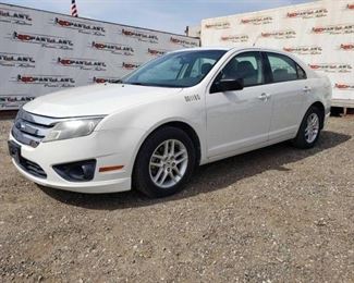110: 2011 Ford Fusion
Year: 2011
Make: Ford
Model: Fusion
Vehicle Type: Passenger Car
Mileage: 71,634 Plate:
Body Type: 4 Door Sedan
Trim Level: S
Drive Line: FWD
Engine Type: L4, 2.5L
Fuel Type: Gasoline
Horsepower:
Transmission:
VIN #: 3FAHP0GAXBR331349
