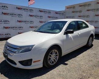 120: 2011 Ford Fusion
CURRENT SMOG Year: 2011
Make: Ford
Model: Fusion
Vehicle Type: Passenger Car
Mileage: 144,012
Plate:
Body Type: 4 Door Sedan
Trim Level: S
Drive Line: FWD
Engine Type: L4, 2.5L
Fuel Type: Gasoline
Horsepower:
Transmission:
VIN #: 3FAHP0GA6BR293263