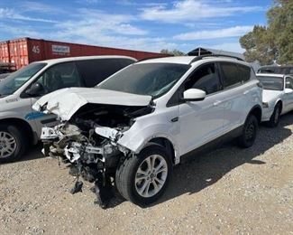 202: 2018 Ford Escape
Year: 2018
Make: Ford
Model: Escape
Vehicle Type: Multipurpose Vehicle (MPV)
Mileage:
Plate:
Body Type: 4 Door Wagon
Trim Level: SE
Drive Line: 4WD
Engine Type: L4, 1.5L; Turbo
Fuel Type: Gasoline
Horsepower:
Transmission:
VIN #: 1FMCU9GD7JUD38516