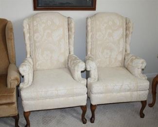 2 WINGBACK CHAIRS