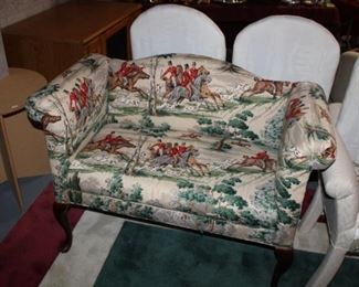 HORSE PRINT LOVESEAT