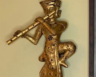 one of 4 Gilt Wood Figures