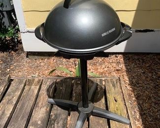 George Foreman Electric Grill on Stand