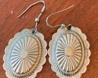 silver tone earrings