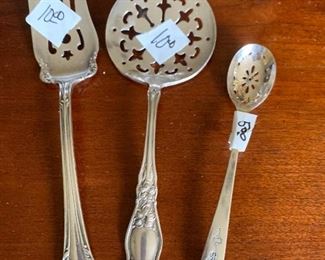 Silver plate serving pieces