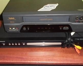 Symphonic VHS/Recorder & Magnavox DVD player