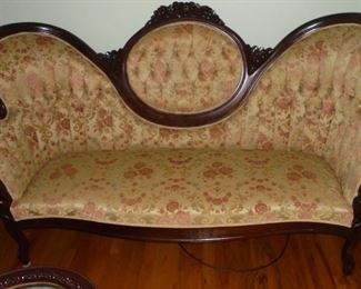 Mid century Queen Anne sofa  excellent condition