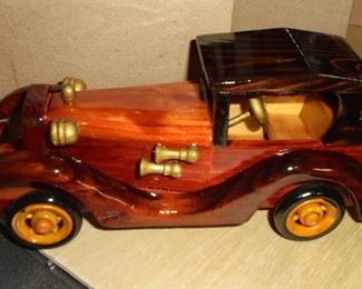 2 of 8 wood cars  (all are similar but are of different woods or different tops) 