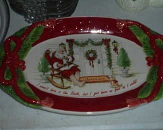 Santa platter