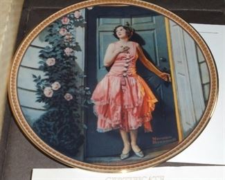 Knowle / Rockwell plate 'Standing in the Doorway' w/certificate of authenticity