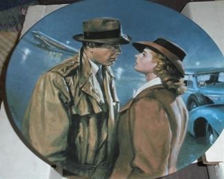 Knowle / Rockwell plate 'Here's looking at you, kid' Casablanca  w/certificate of authenticity