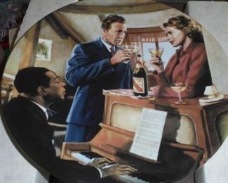 Knowle / Rockwell plate 'We'll Always Have Paris' Casablanca  w/certificate of authenticity