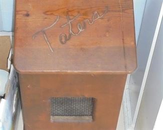 Wood 'Taters' bin