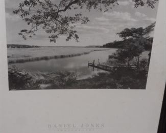 Framed Daniel Jones black & white picture  