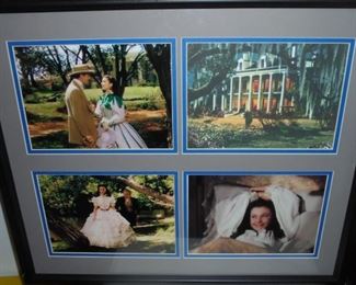 Framed & matted picture from movie Gone With The Wind