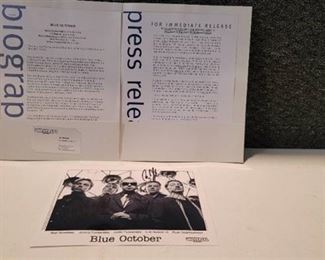 Universal Studios Blue October Signed Lithograph