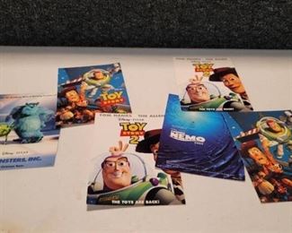 Lot of 6 Pixar Postcards - Toy Story, Monsters Inc and Finding Nemo