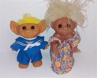 Pair of Vintage Troll Dolls