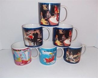 Lot of 6 Roger Rabbit Coffee Mugs