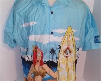 Disney Hang Loose 3xxx Roger Rabbit Button Down Shirt