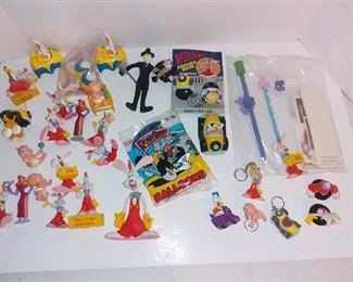 Lot of Rubber Roger Rabbit Toys