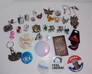 Lot of Pins and Buttons. Bernie Rocky Horror League of Legends