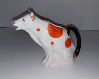 Cow Gravy Boat Made in Czechoslovakia