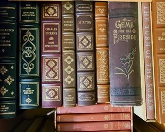 Leatherbound books by Easton Press and Franklin Mint
