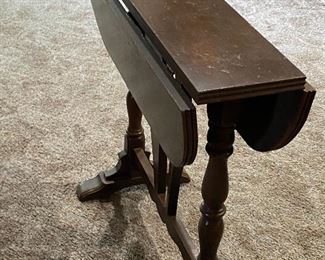 Small oak folding table