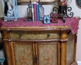 Bombay table hand painted