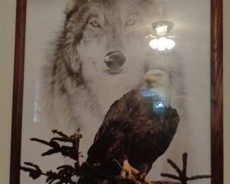 Eagle and Wolf wall art