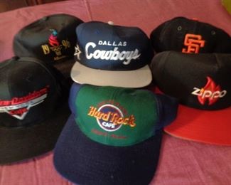 various new Vintage ball caps