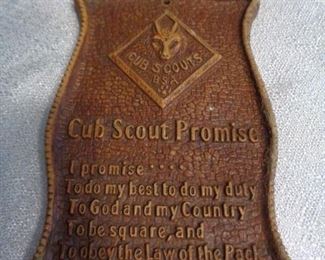 Vintage Cub Scout plaque