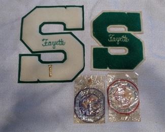 Vintage Sports Letters and patches