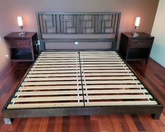 King Size bed and two night stands