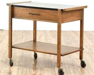 L.A. Period Furniture Mfg. Co. Walnut Bar Cart