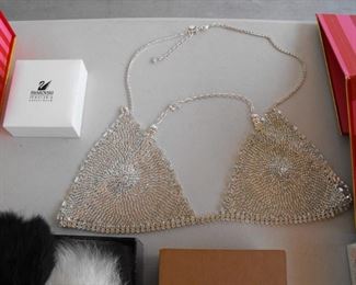 Rhinestone halter top - as new in box