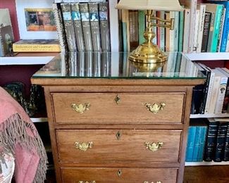 $150 - Vintage three drawer chest; 27"H x 22"W x 16"D