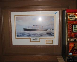 Titanic with boarding ticket" McCreavy with remarque