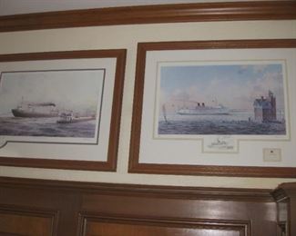 "Bradley Fitzgerald" "Steamer Huron" both with remarques  McCreavy