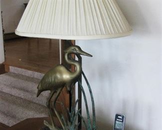 Crane table lamp