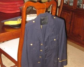 old uniform with hat