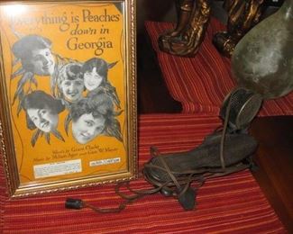 Singer machine foot pedal and old sheet music
