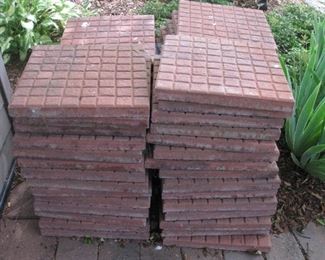 50 patio blocks, sold as lot