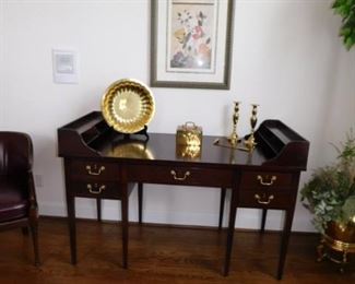 Elegant Mahogany Desk by Century.