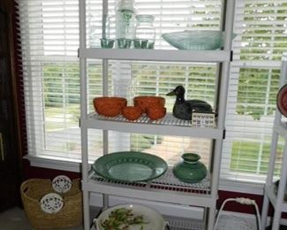 Decorative glassware and pottery