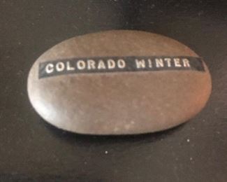 Stalagmite & Copper Sculpture Colorado Winter